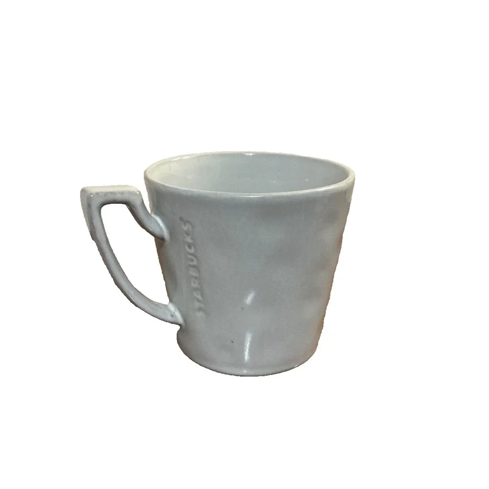 Starbucks Coffee Mug SIRENS EYE 12oz 2014 Gray Compass Green Crystal Gold